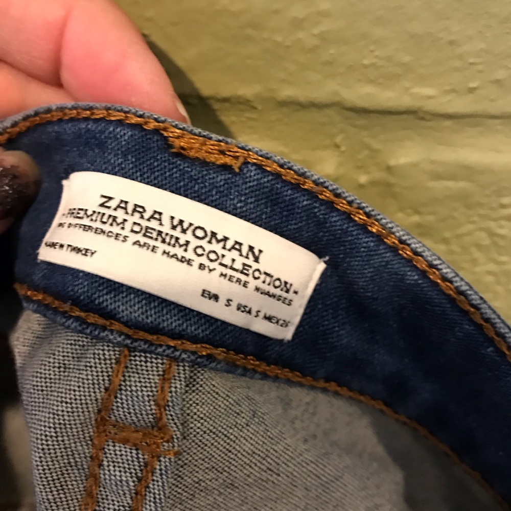 Zara Distressed Stretch Skinny Jeans - Picture 7 of 7